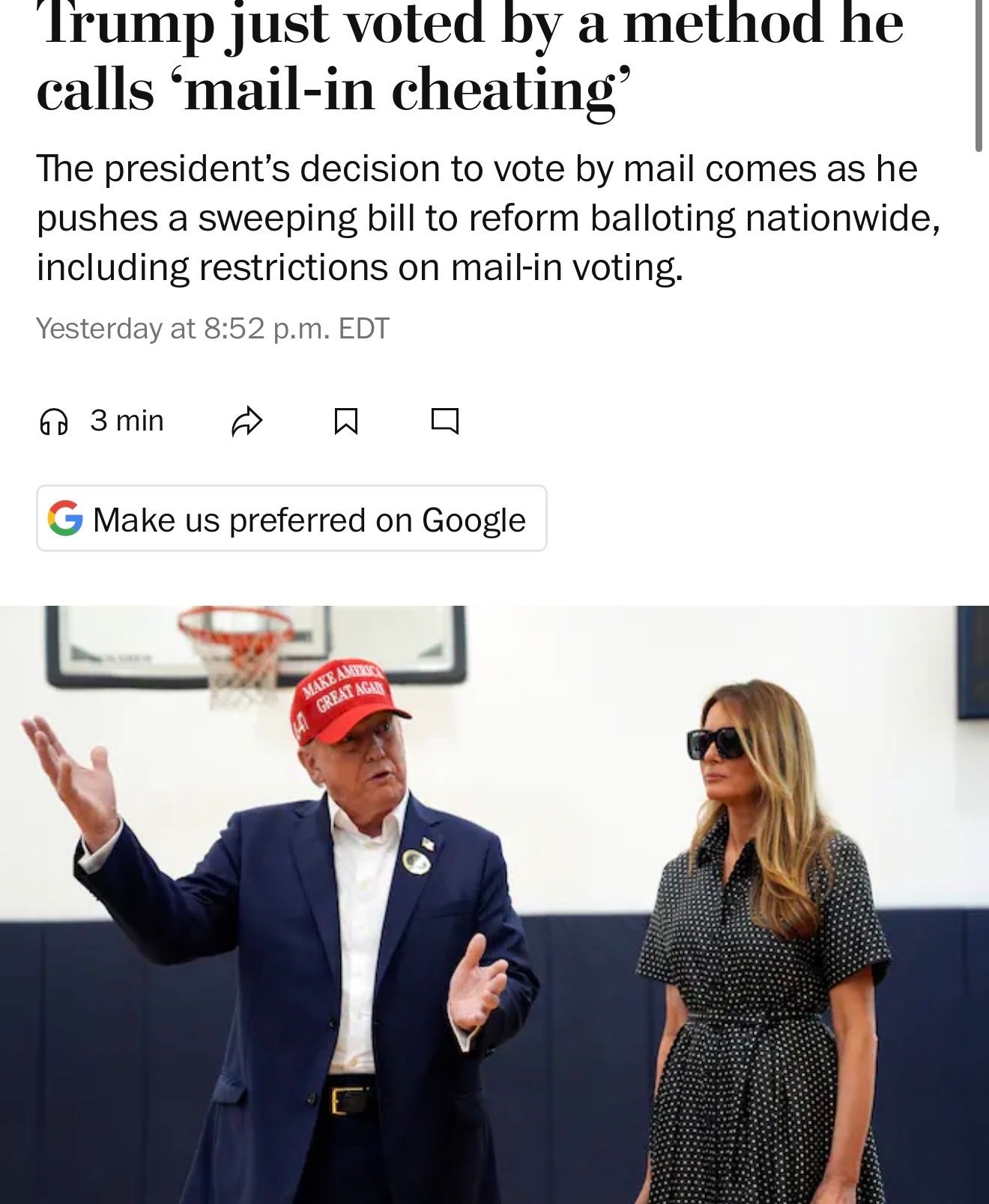 Trump & MAGAts are pressuring SCOTUS to curb and remove mail in ballots, but …