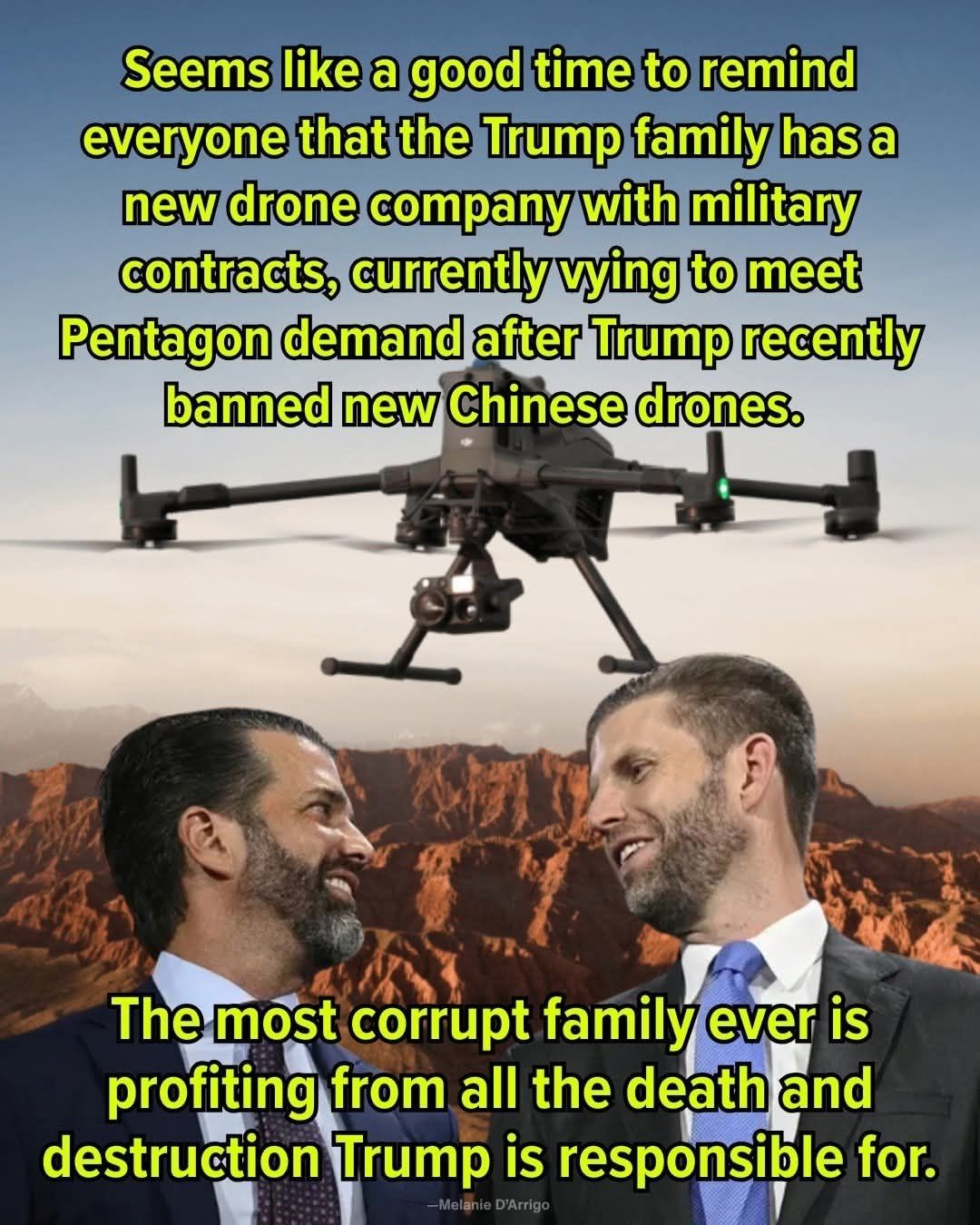 #Trump Family Inc (“but he’s not taking the $400k salary”  MAGA )