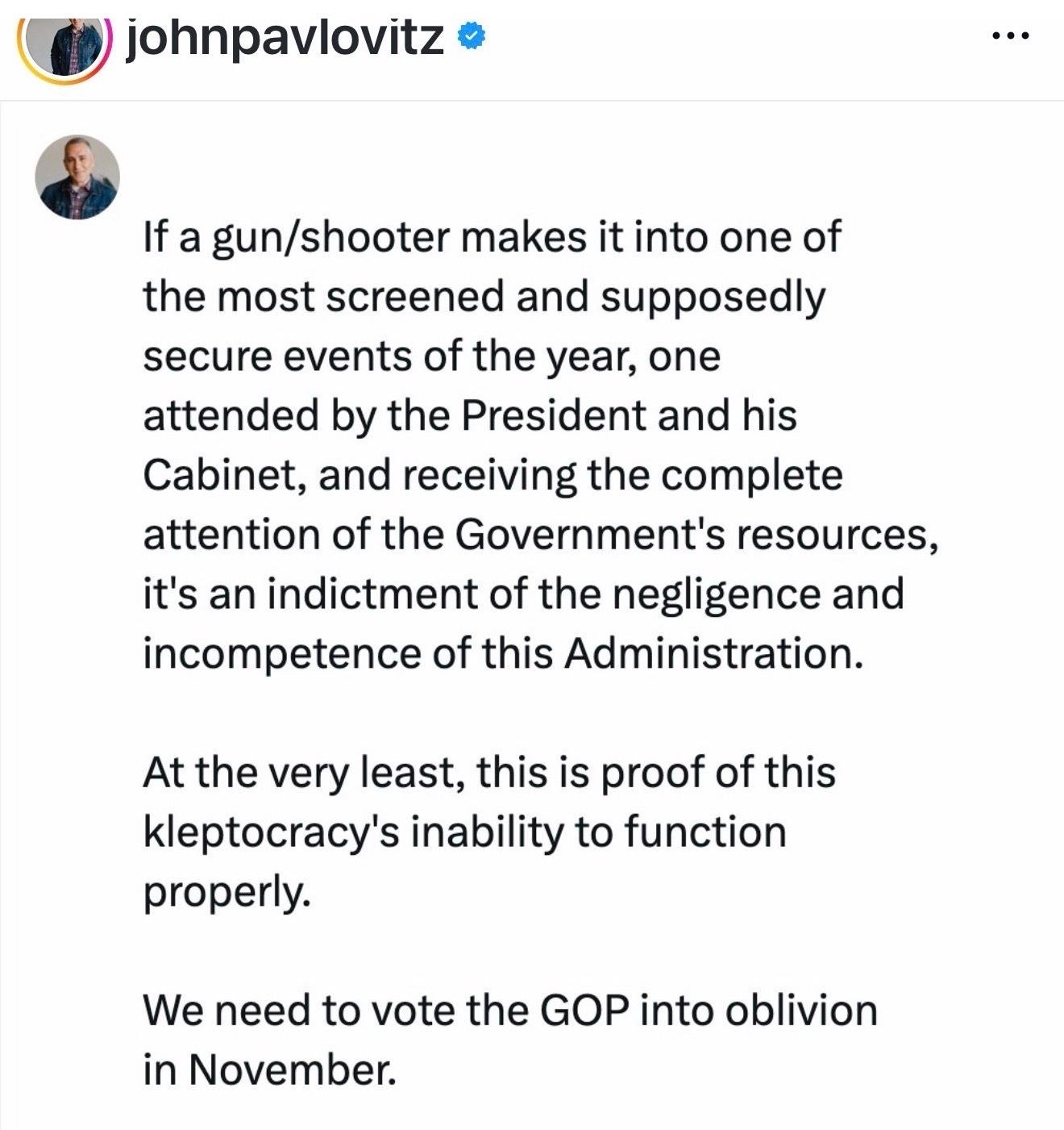 But they want to blame “Democrats”, “Liberals” or anyone who doesn’t want this…