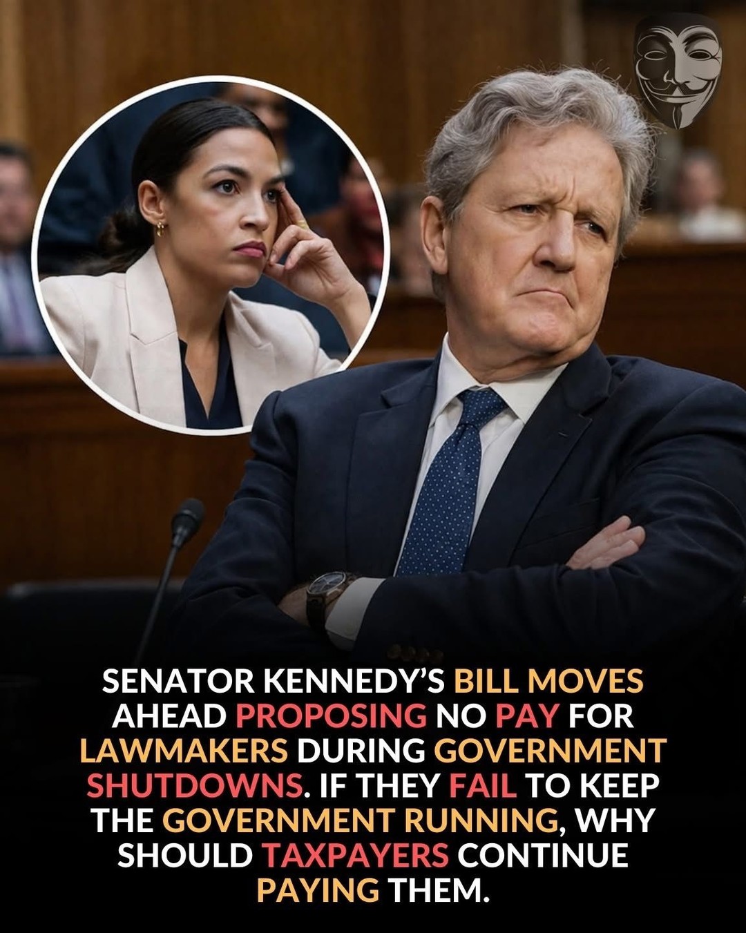 Senator Kennedy’s bill moves forward to stop lawmakers’ pay during government…