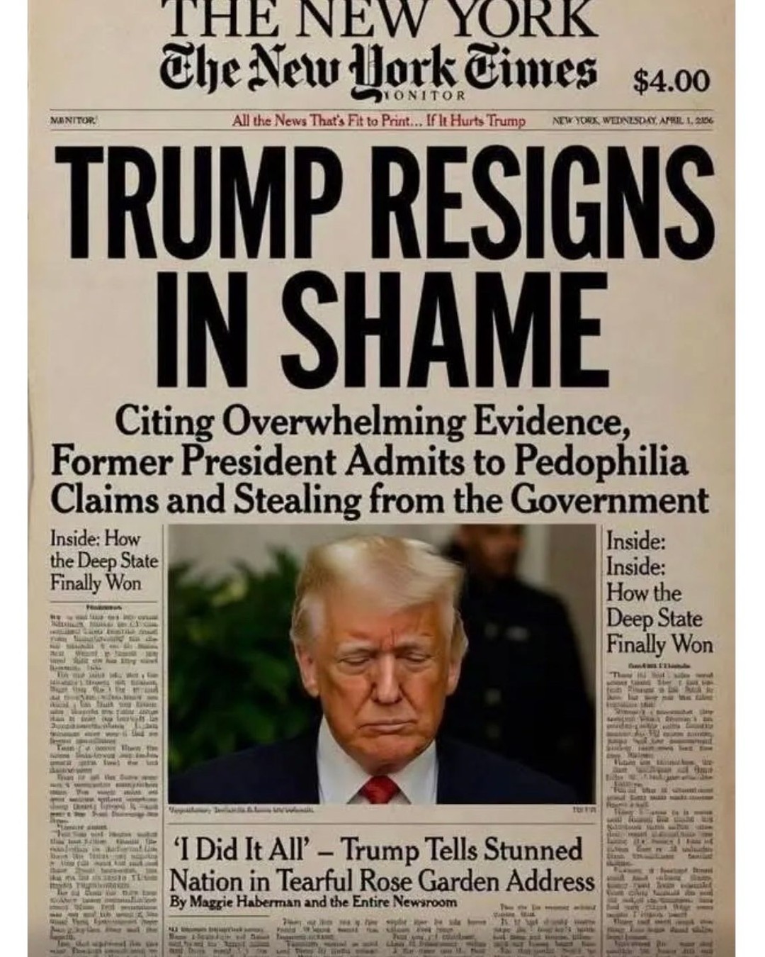 Delusional satire