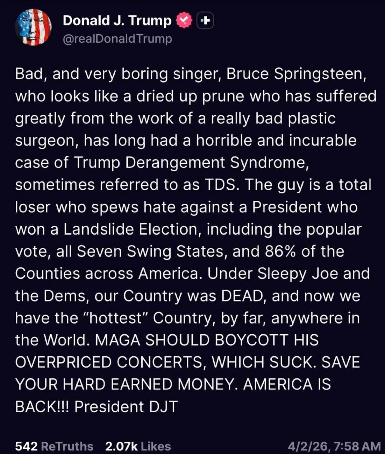 Posted by Jimmy Kimmel. Trump is a lunatic