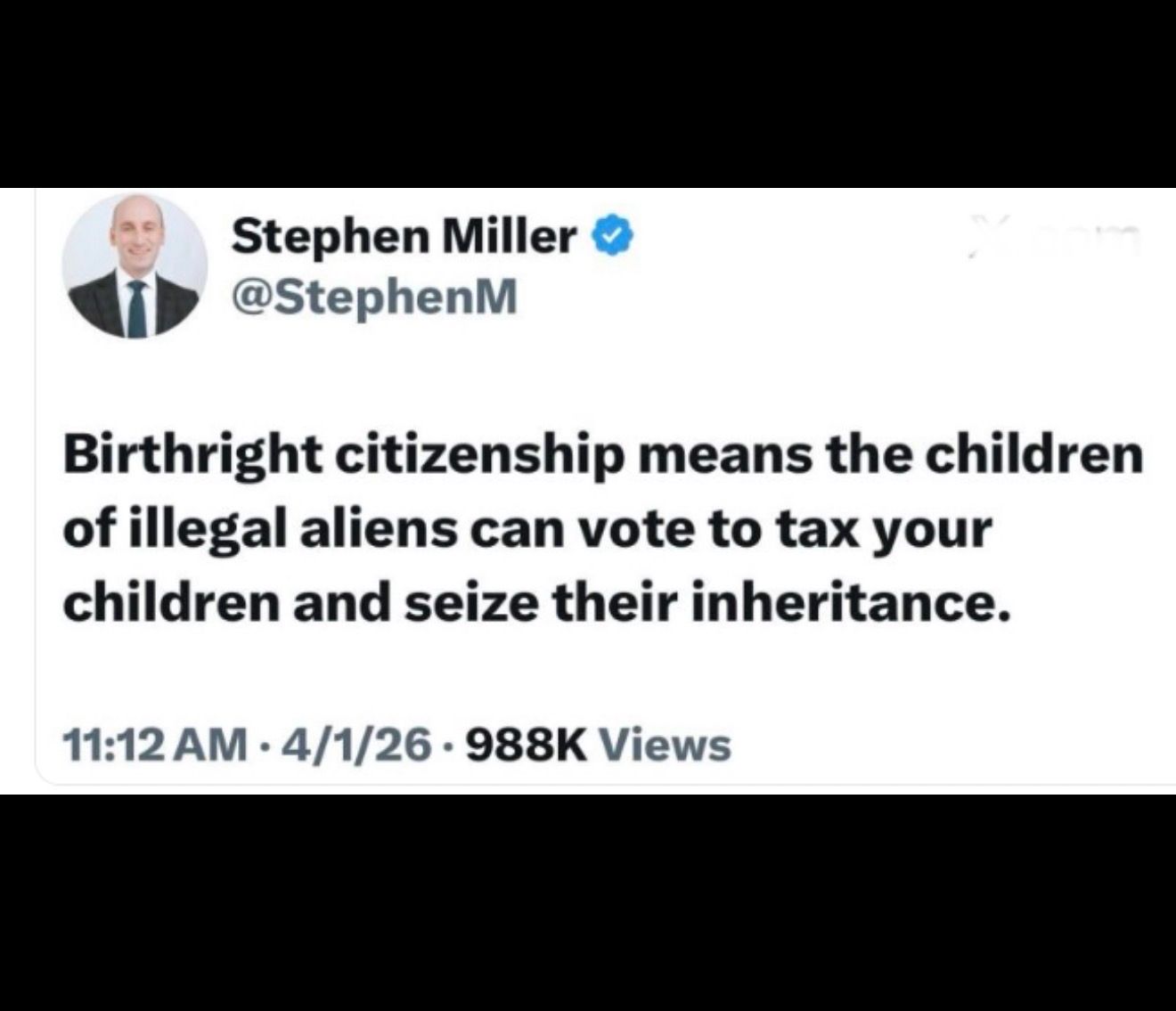 #Birthright citizenship means the father of this guy’s boss became a U.S.…