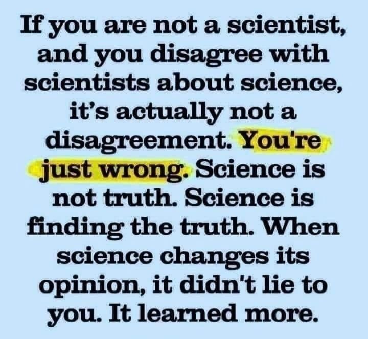 And some are unfortunately & simply too stupid to understand #science