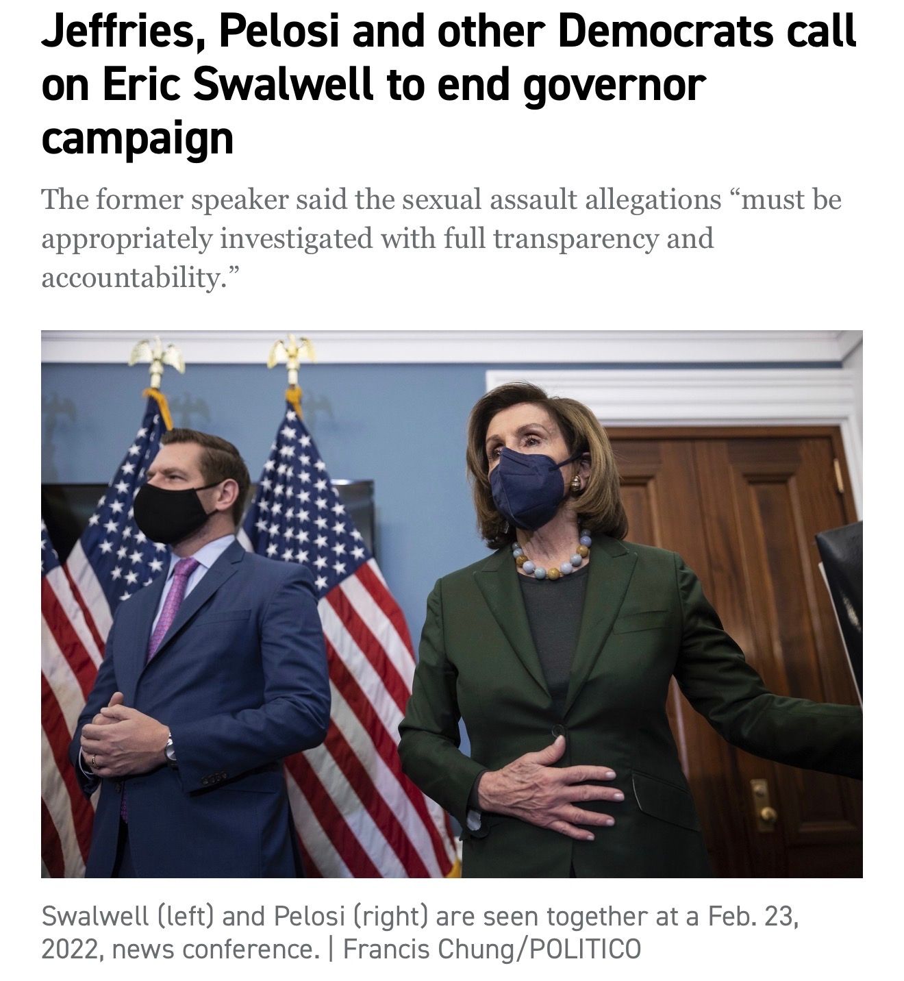 The same standard applies to #Trump. Bye  #EricSwalwell…