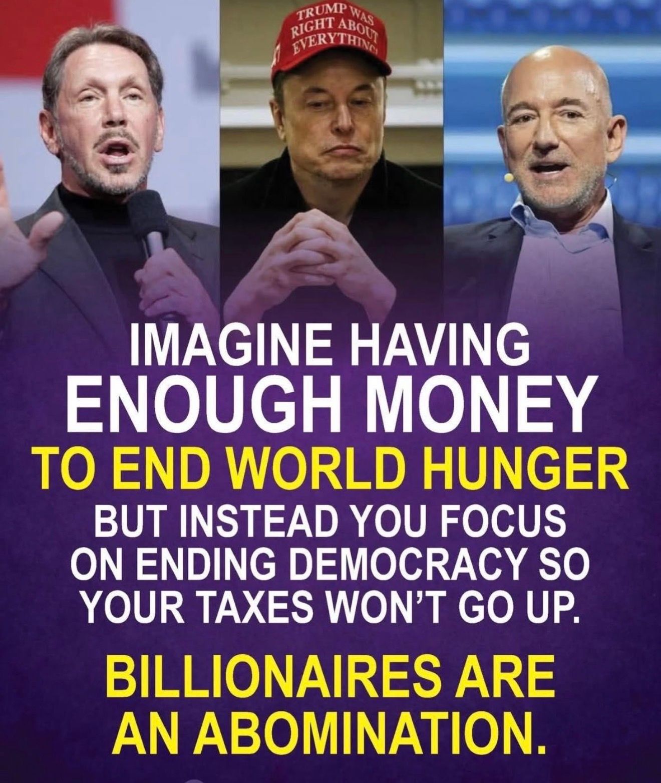 And we have the numbers to stop them… #billionaires