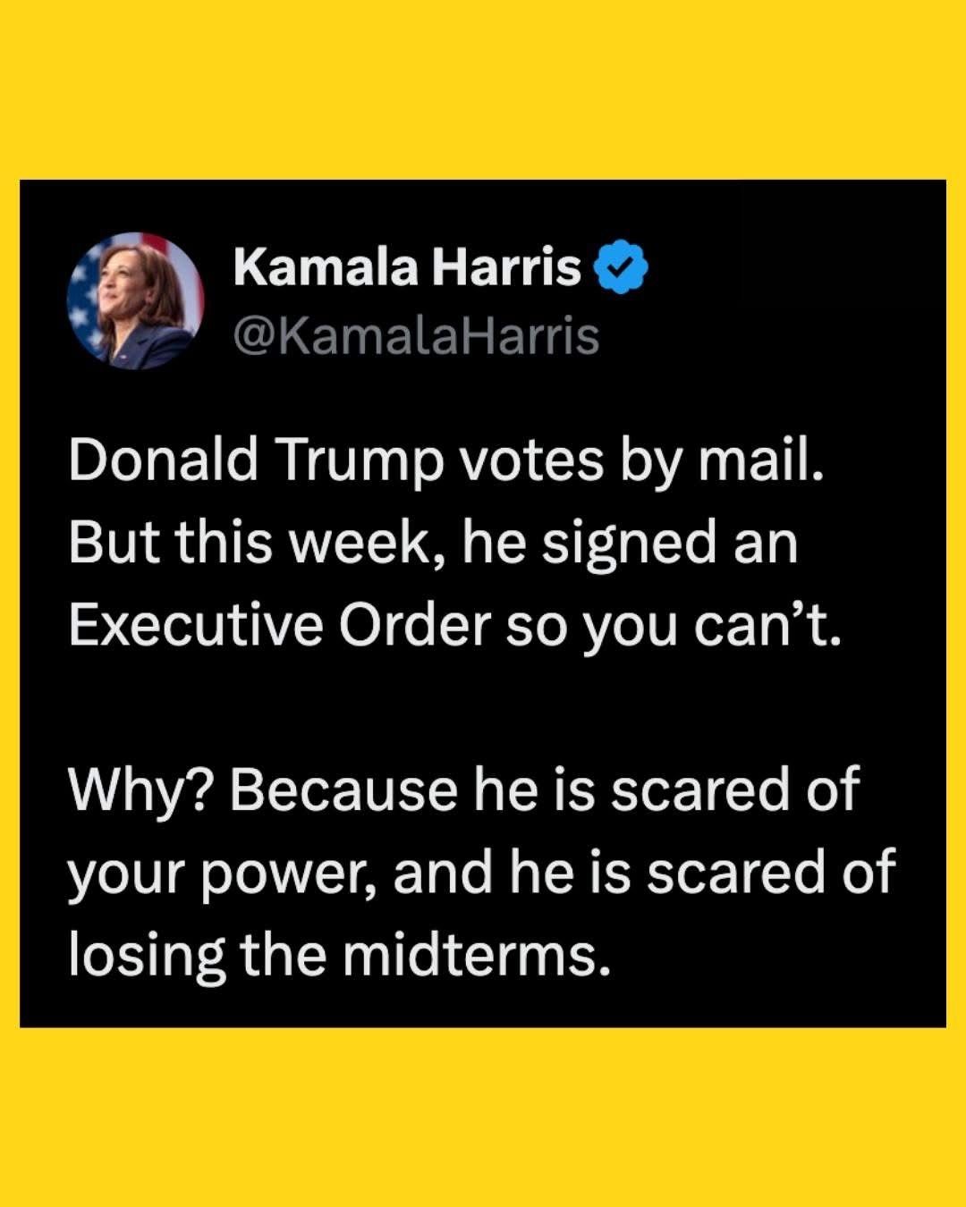 Then let this be a lesson that there is no mercy on our next election win…