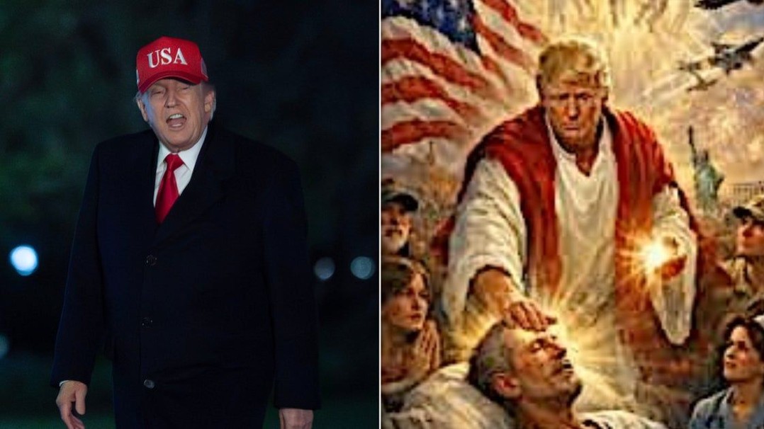 Trump Hit With ‘Antichrist’ Claims After Posting AI-Generated Jesus Image…