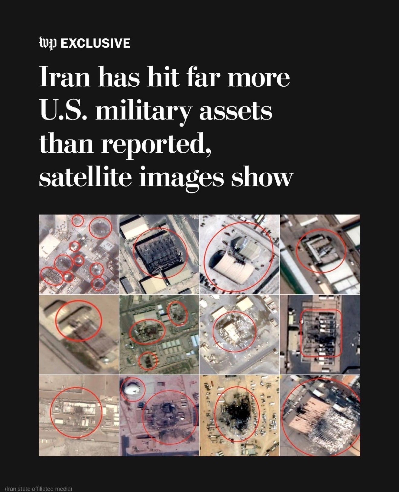 Exclusive: Iranian strikes have hit at least 228 structures or pieces of…