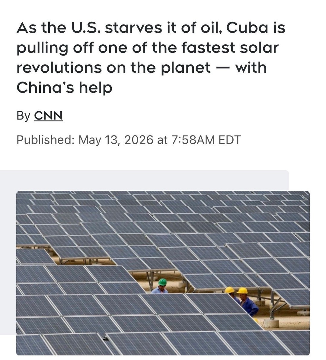 Everyone is smarter than the #USA under MAGA. #CUBA