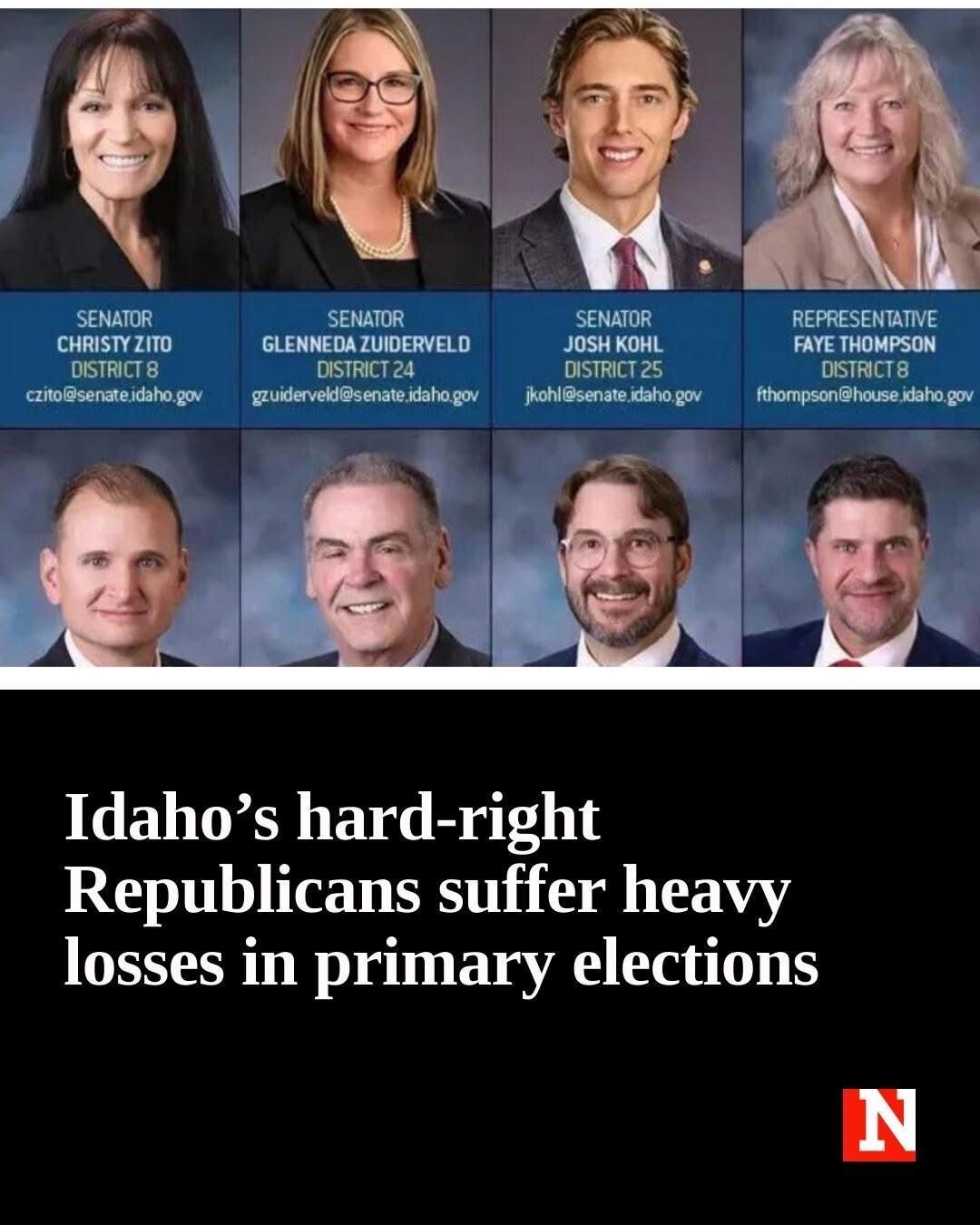 Five Republicans, who are all part of the Idaho Legislature’s Gang of Eight,…