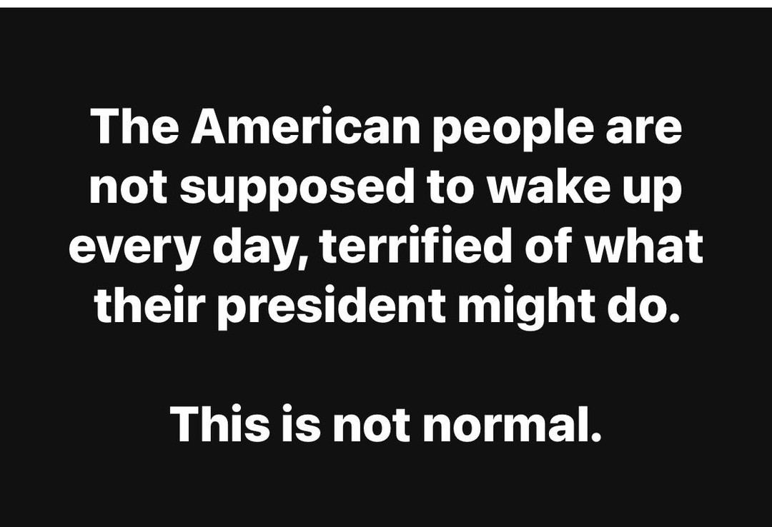 The American people can’t be afraid, this meme is pathetic. Get involved and be…