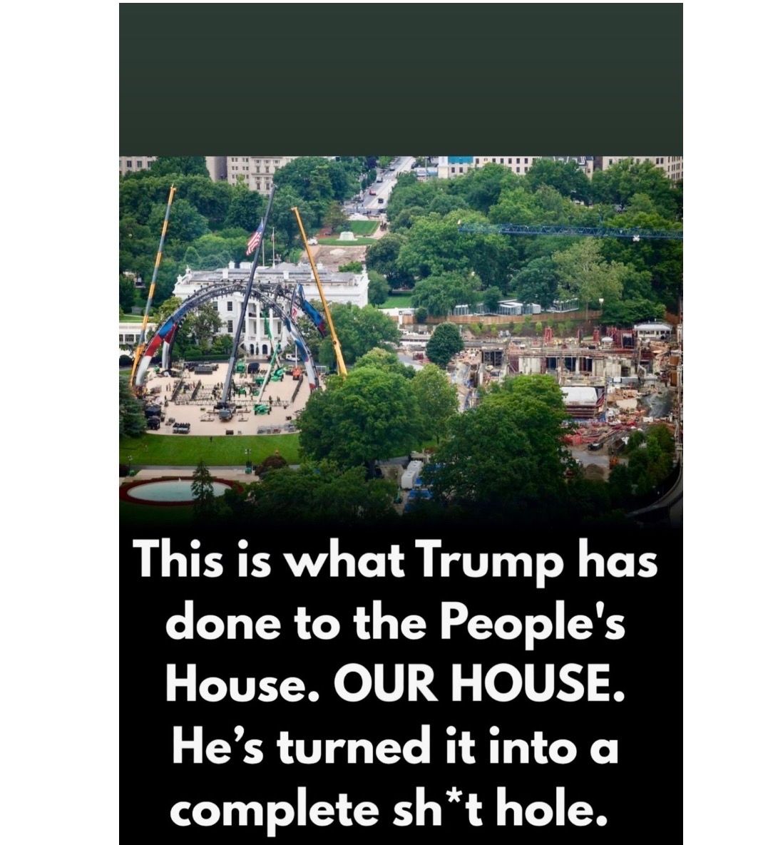 This is what #Trump has done to America’s house. #VoteBlue & get involved in…
