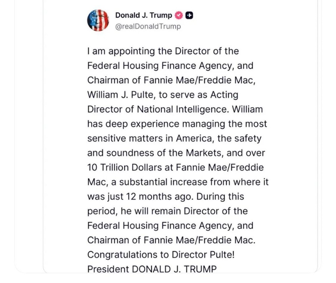 “There is a Director of National Intelligence who shall be appointed by the…