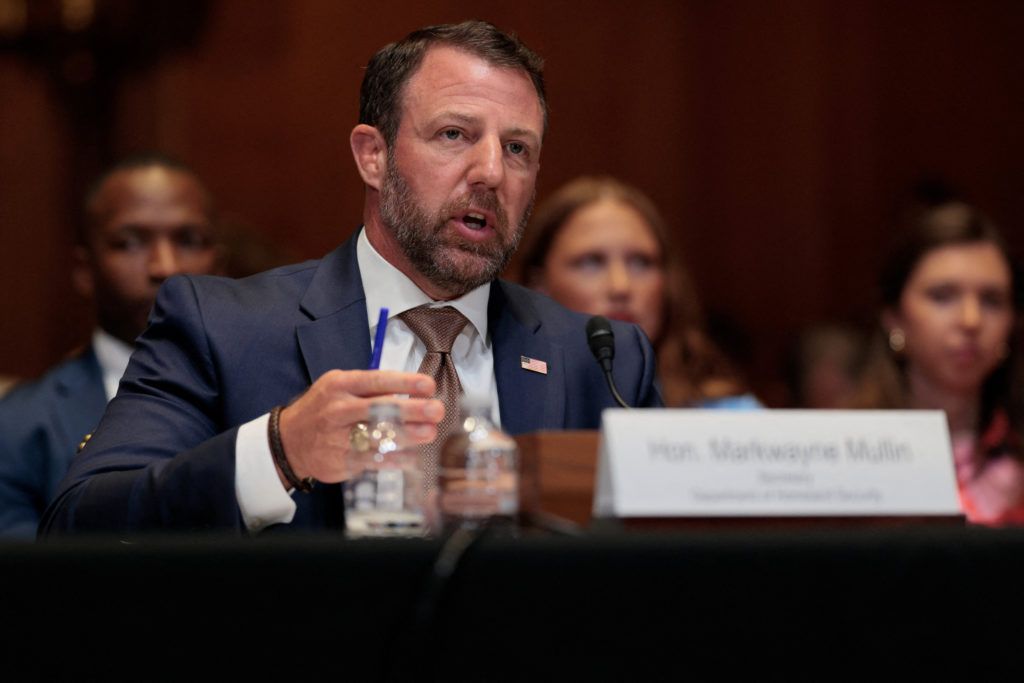 WATCH LIVE: Mullin returns to testify on DHS budget before House committee…