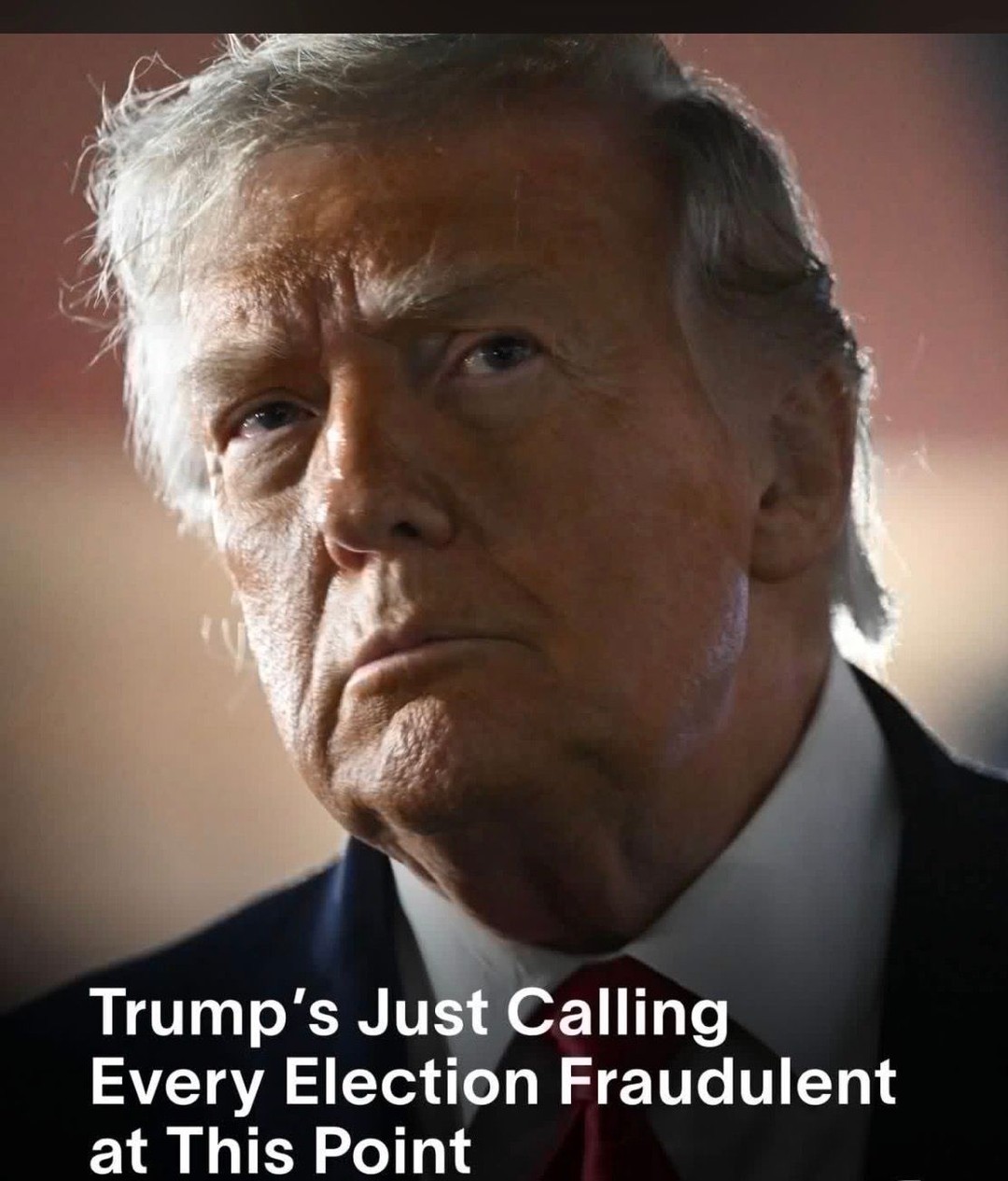 The playbook of fascism, anything you don’t win is “fraud, fixed” continuing to…