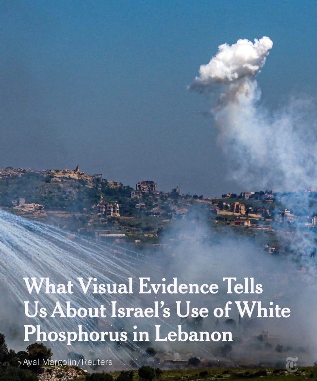 #Israel has used white phosphorus over populated areas in #Lebanon, a violation…