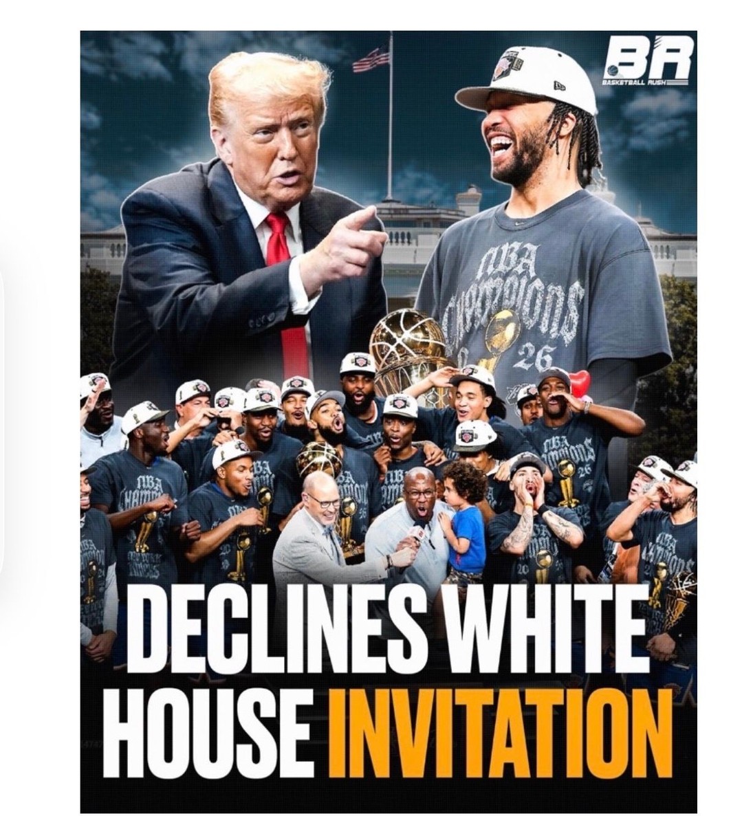 Knicks decline white house visit. We love you #NewYork #NewYorkKnicks #NBA…