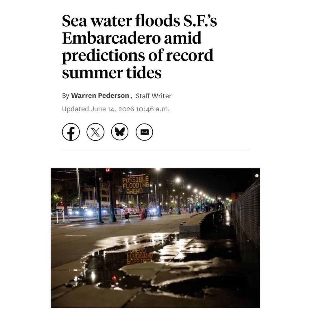 Highest tides ….ever. Hint: #science tells us that burning stiff for 200 years…
