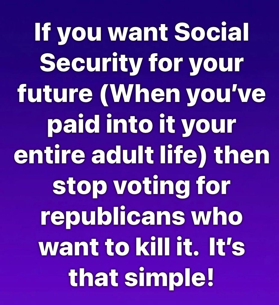 #VoteBlue, they’ll kill every program and privatize it for more profit at your…