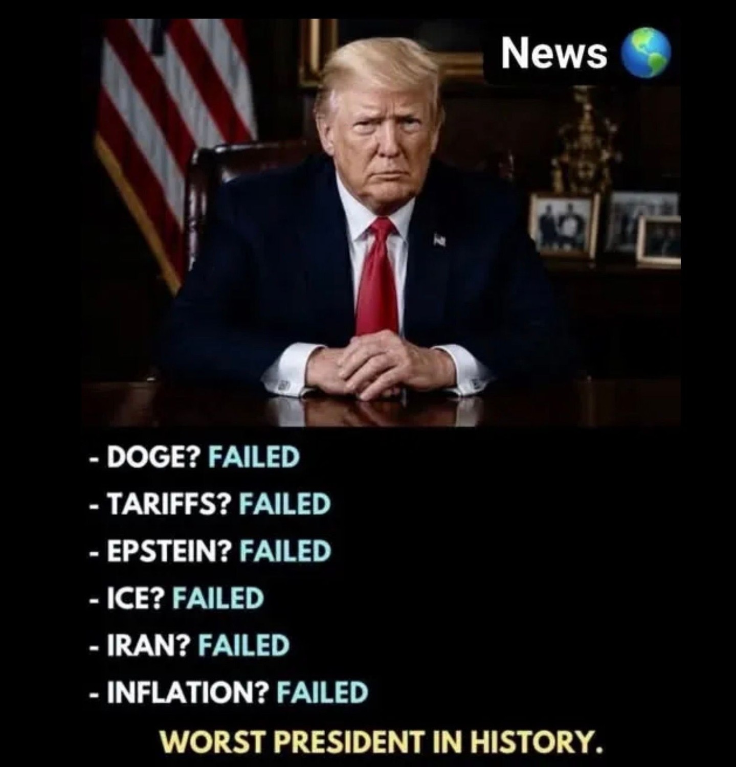 #MAGA #Trump = FAILED