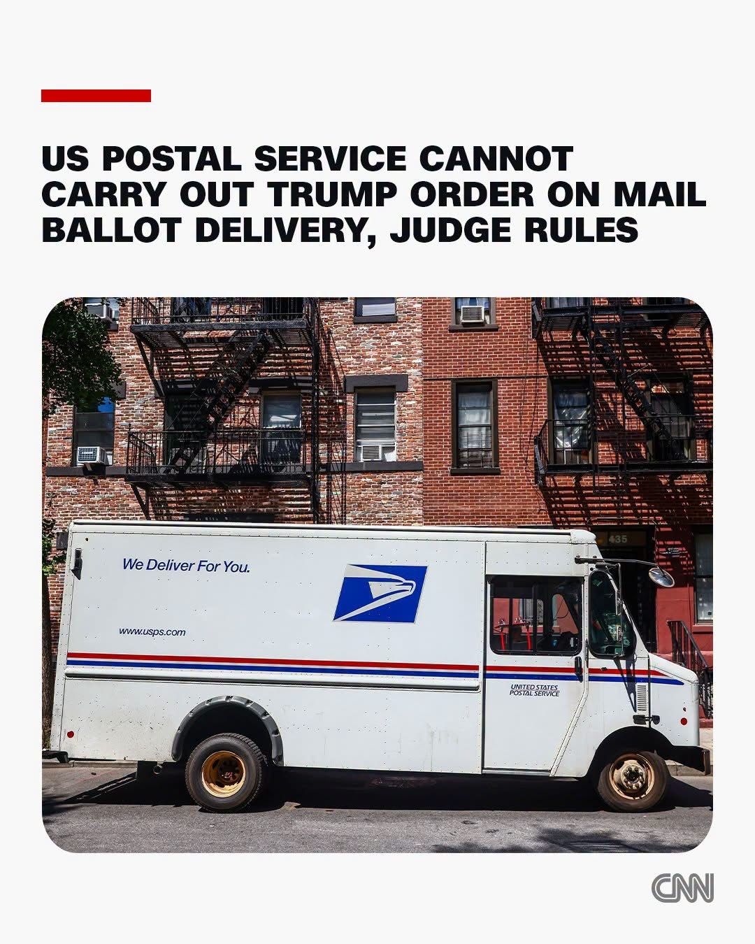 A federal judge has blocked the US Postal Service from carrying out its plan…