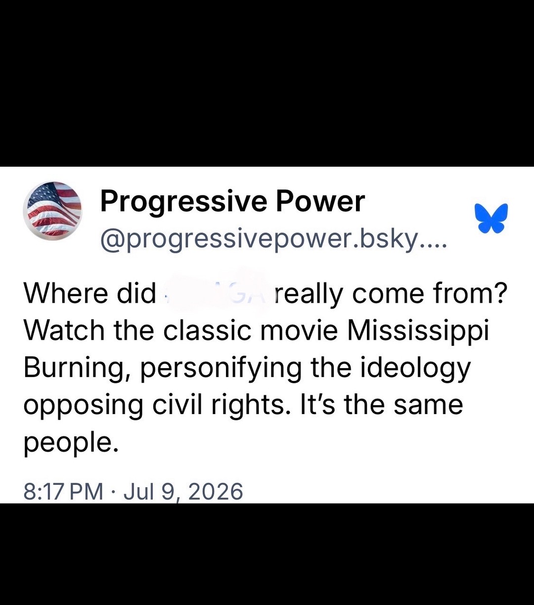 We know who these “Make America great” folks  are…