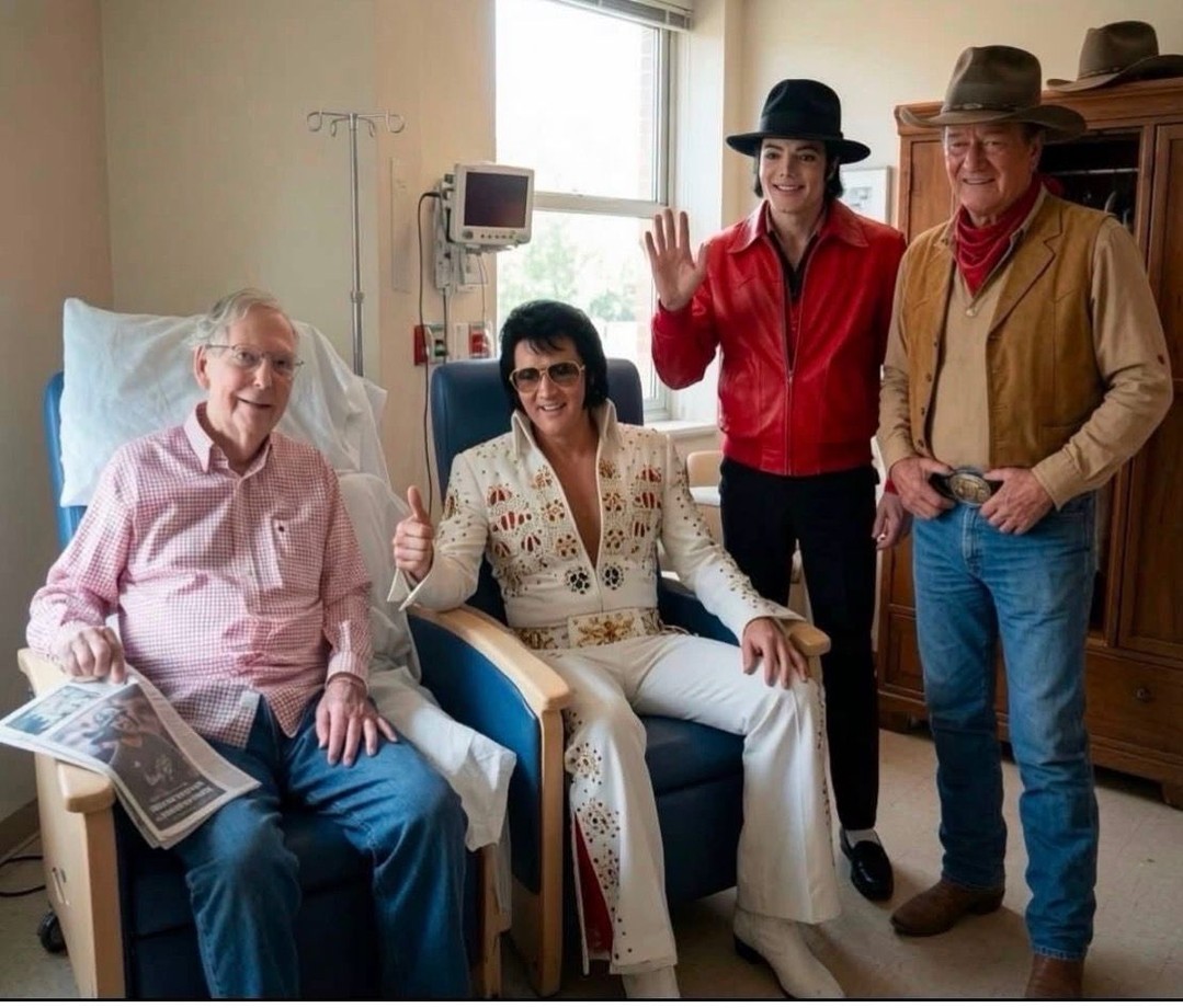 McConnell shares proof of life #satire