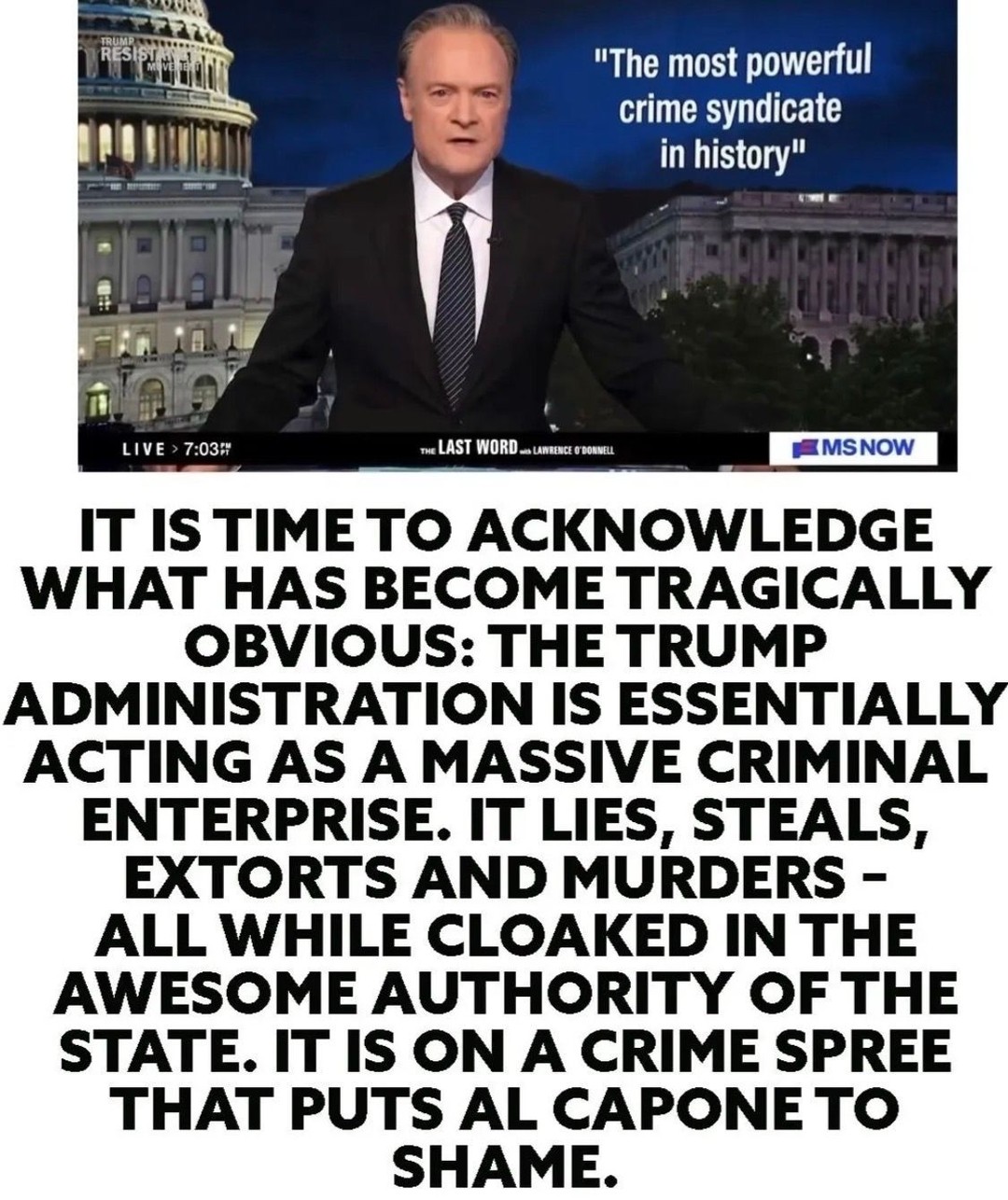 It’s incomprehensible corruption and high crimes.  #VoteBlue
